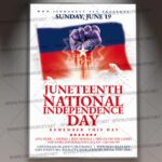 Download Juneteenth Day PSD Template 1