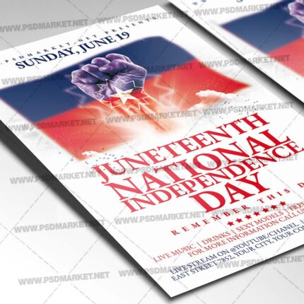 Download Juneteenth Day PSD Template 2