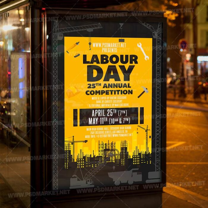 Download Labour Day Event PSD Template 3