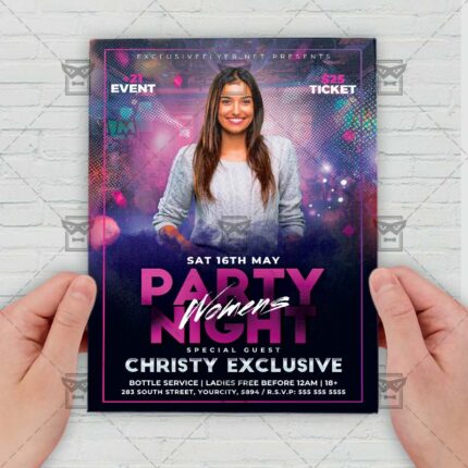 Live Womans Night - Flyer PSD Template | ExclusiveFlyer