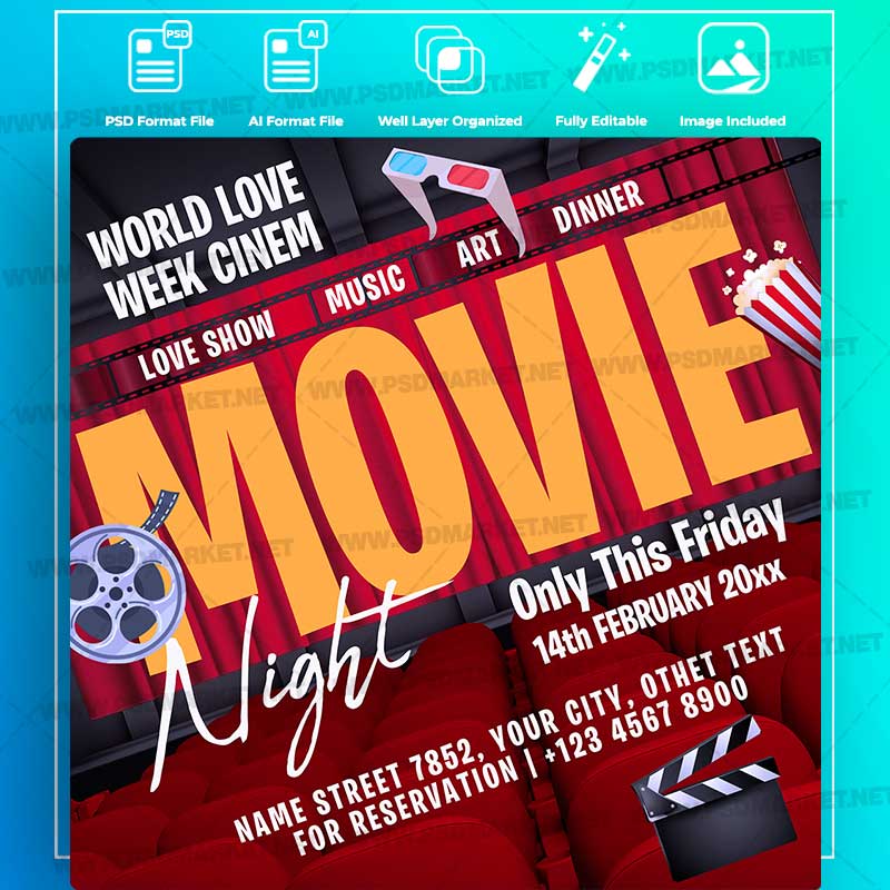 movie-templates-in-psd-vector.jpg Download Movie Templates in PSD & Vector