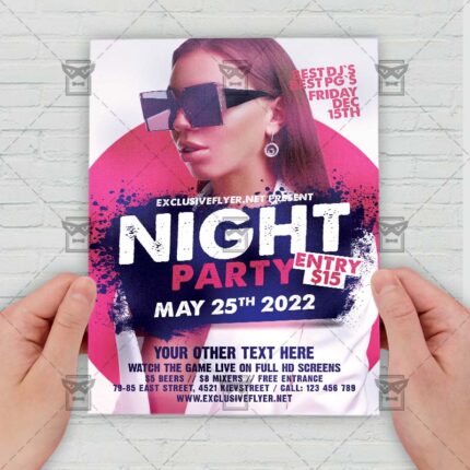 Night Party - Flyer PSD Template | ExclusiveFlyer