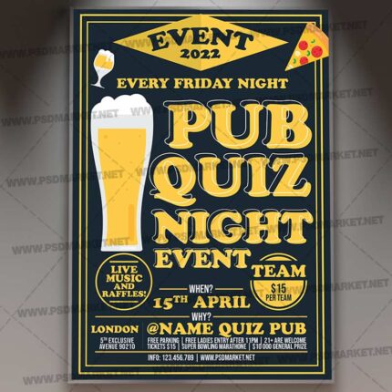 Download Pub Quiz PSD Template 1