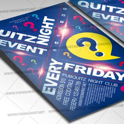 Download Quiz Night PSD Template 2