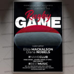 Download Rugby Game PSD Template 1