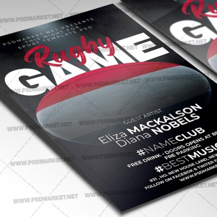 Download Rugby Game PSD Template 2