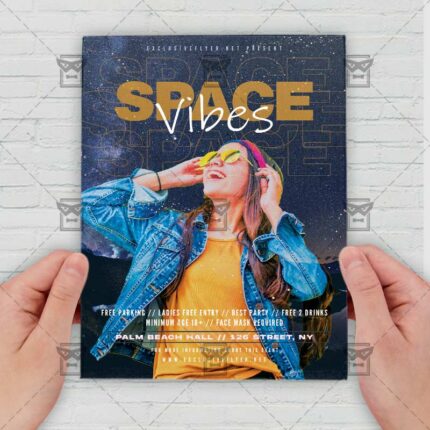 Space Vibes - Flyer PSD Template | ExclusiveFlyer