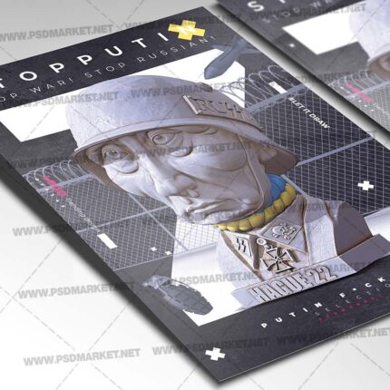 Download Stop War Free PSD Template 2