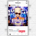 Sunday Birthday - Flyer PSD Template | ExclusiveFlyer