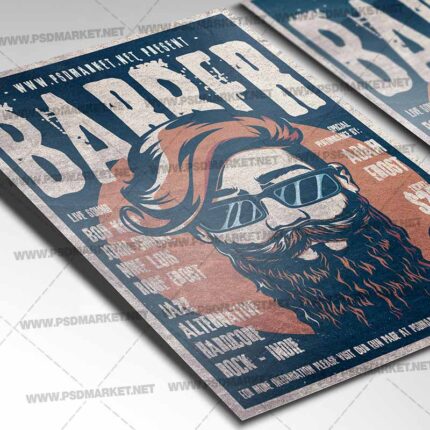 Download Barber Shop PSD Template 2