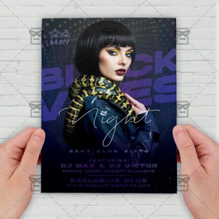 Black Vibes - Flyer PSD Template | ExclusiveFlyer