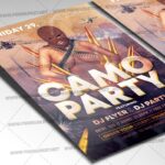 Download Camo Party PSD Template 2