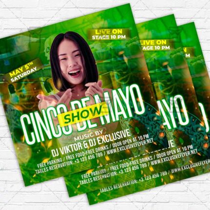 Cinco de Mayo Show - Flyer PSD Template | ExclusiveFlyer
