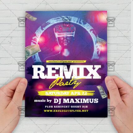 Club Remix - Flyer PSD Template | ExclusiveFlyer