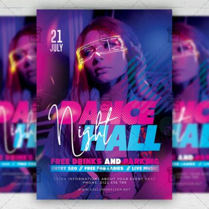 Dancehall Night - Flyer PSD Template | ExclusiveFlyer
