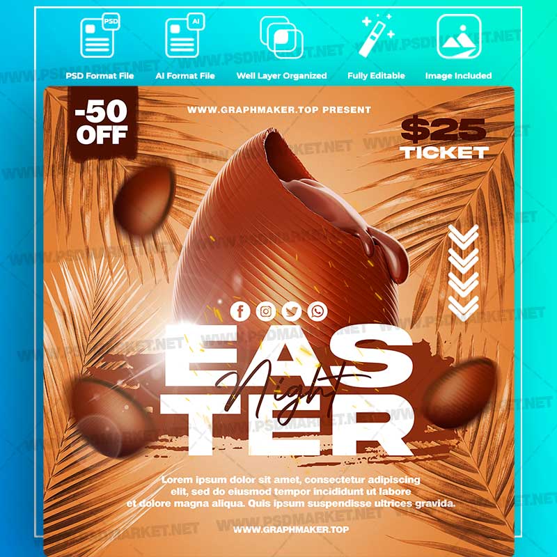 easter-night-templates-in-psd-vector.jpg Download Easter Night Templates in PSD & Vector