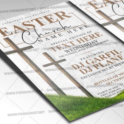 Download Easter Church PSD Template 2