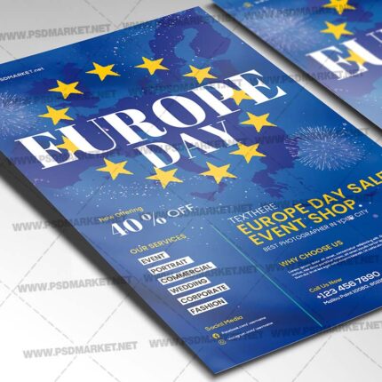 Download Europe Day 2022 PSD Template 2