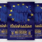 Europe Day Celebration - Flyer PSD Template | ExclusiveFlyer