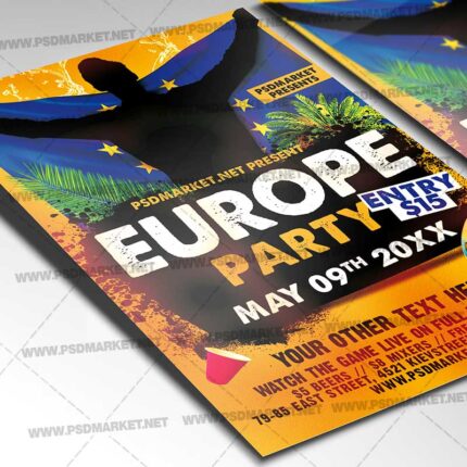 Download Europe Party PSD Template 2