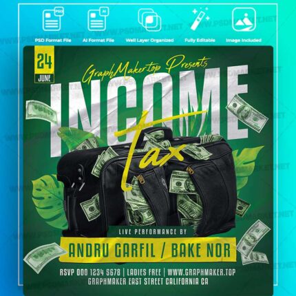 Download Income Tax Templates in PSD & Vector