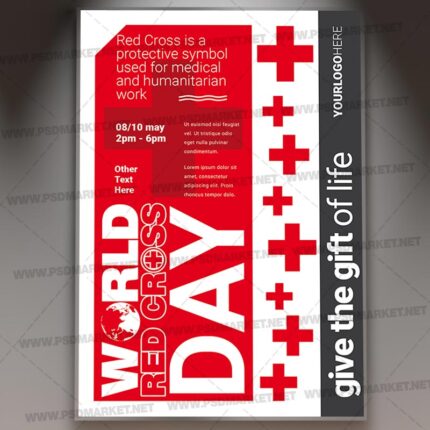 Download Red Cross Day PSD Template 1