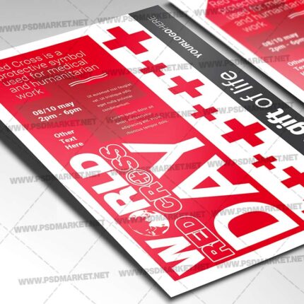 Download Red Cross Day PSD Template 2