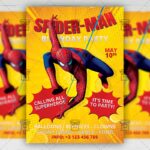 Spiderman Birthday Invitation - Flyer PSD Template | ExclusiveFlyer