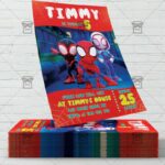 Spidey Birthday Invitation - Flyer PSD Template | ExclusiveFlyer