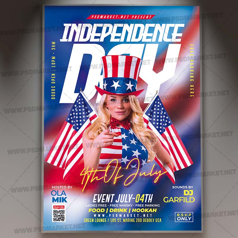 4_th_of_july_party_night_psd_template_1.jpg Download 4 th of July Party Night PSD Template 1