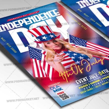 Download 4 th of July Party Night PSD Template 2