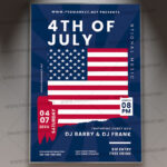 Download 4 th of July PSD Template 1