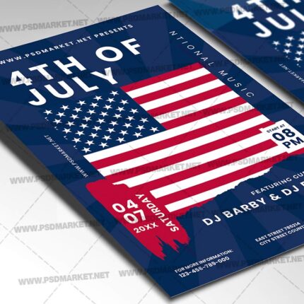 Download 4 th of July PSD Template 2