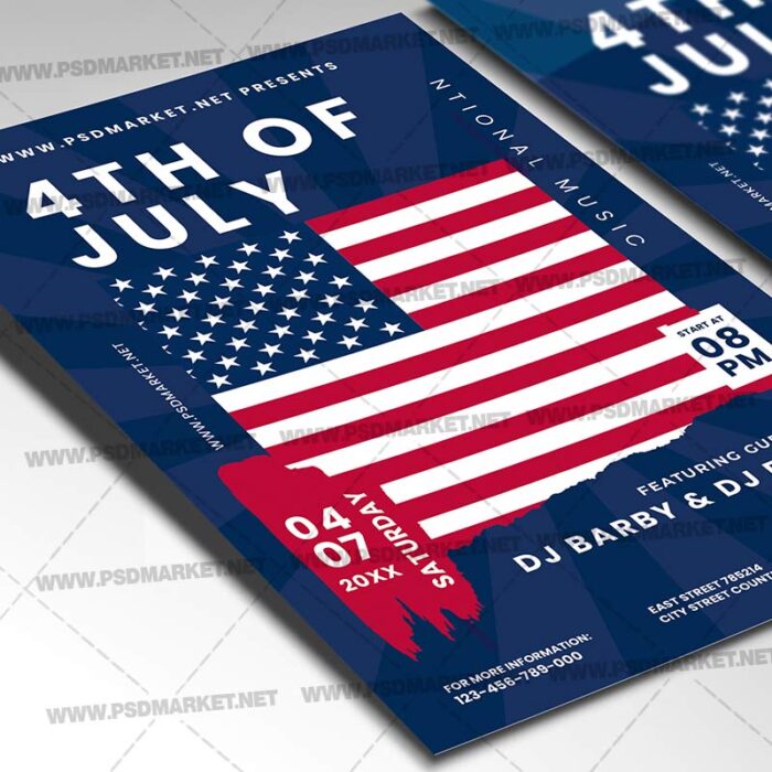 Download 4 th of July PSD Template 2
