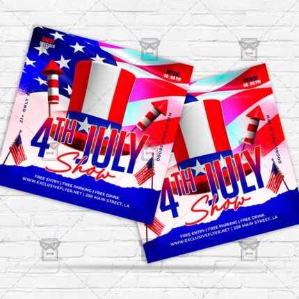 4th of July Show - Flyer PSD Template | ExclusiveFlyer
