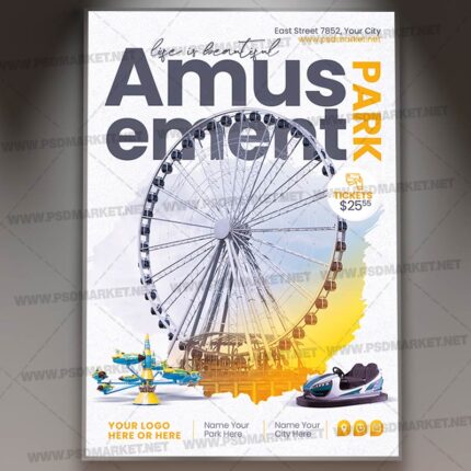 Download Amusement Park PSD Template 1