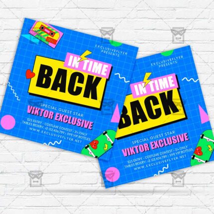Back in Time - Flyer PSD Template | ExclusiveFlyer