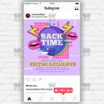 Back in Time Party - Flyer PSD Template | ExclusiveFlyer