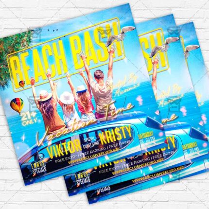 Beach Bash - Flyer PSD Template | ExclusiveFlyer
