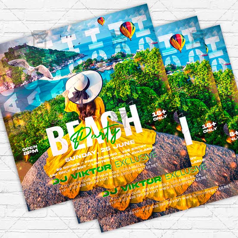 beach_party-instagramflyer-template-1.jpg Beach Party - Flyer PSD Template | ExclusiveFlyer