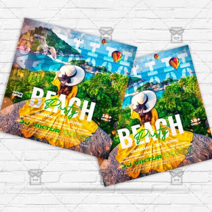 Beach Party - Flyer PSD Template | ExclusiveFlyer