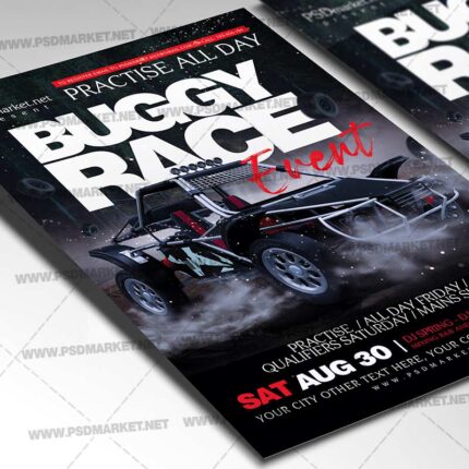Download Buggy Race PSD Template 2
