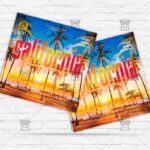 California Beach Night - Flyer PSD Template | ExclusiveFlyer