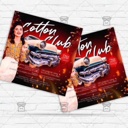 Cotton Club - Flyer PSD Template | ExclusiveFlyer