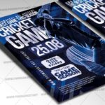 Download Cricket Game PSD Template 2