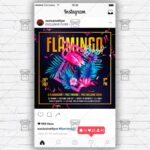 Flamingo Bash - Flyer PSD Template | ExclusiveFlyer