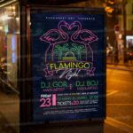 Download Flamingo Night PSD Template 3
