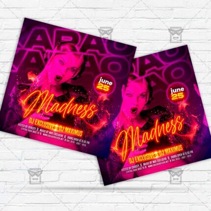 Karaoke Madness - Flyer PSD Template | ExclusiveFlyer