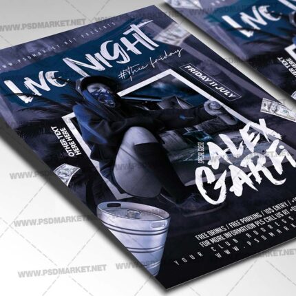 Download Live Night PSD Template 2