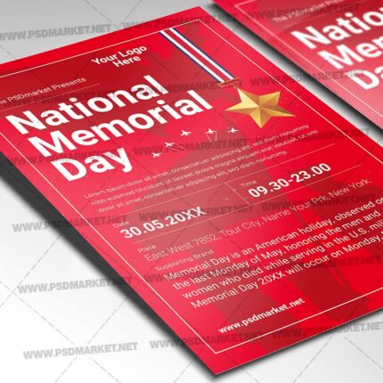 Download Memorial Day PSD Template 2